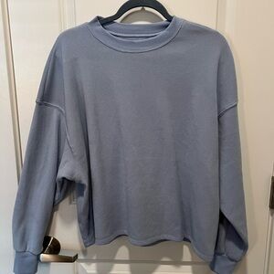 Abercrombie & Fitch Blue Crew Neck Sweater with Relaxed Fit